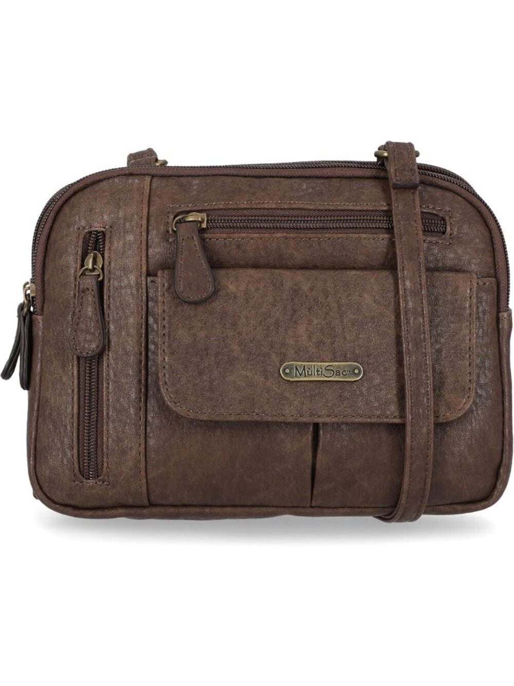 Triple Compartment Crossbody Bag | Stylish & Functional Travel Purse